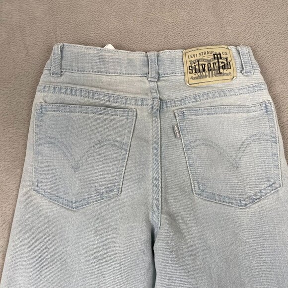 Levis Silvertab Woman's Jeans Size 8 Regular Light Wash 100% Cotton High Rise - Picture 15 of 16